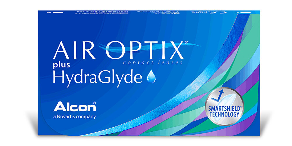 AIR OPTIX plus HydraGlyde Monthly Clear Contact Lenses