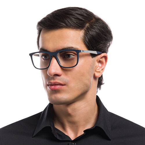 امبوريو أرماني نظارات طبية مستطيلة واسعة