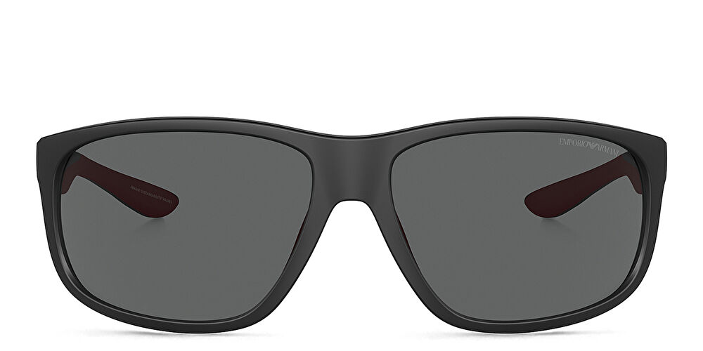 امبوريو أرماني نظارات شمسية مستطيلة بشعار العلامة