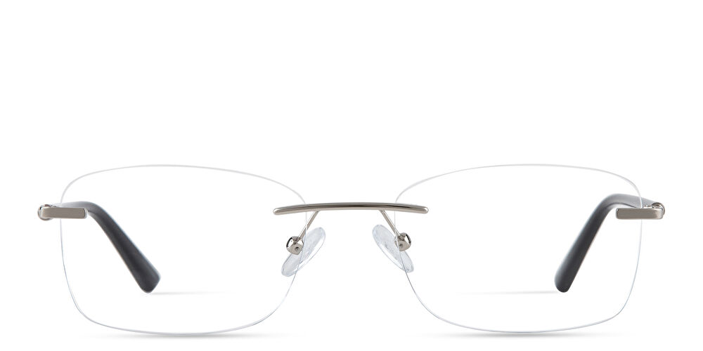 TRICE ESSENTIALS نظارات طبية مستطيلة بدون إطار بشعار العلامة