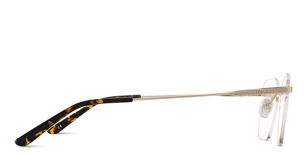 TRICE ESSENTIALS نظارات طبية مربّعة بدون إطار بشعار العلامة
