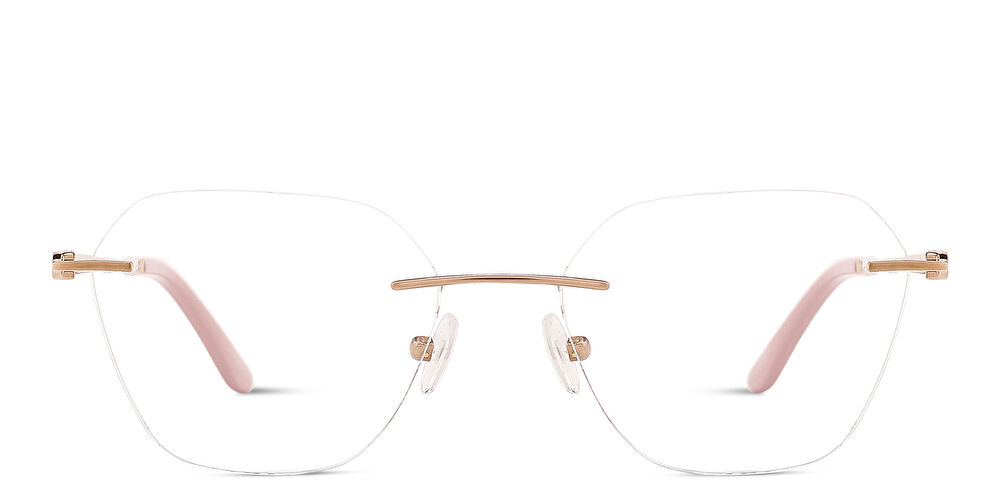 TRICE STUDIO Logo Rimless Irregular Eyeglasses