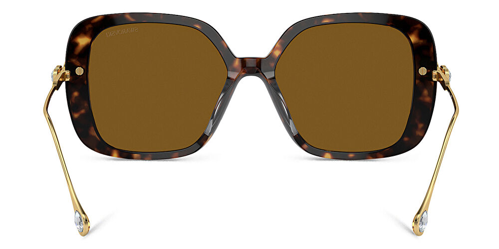 سواروفسكي نظارات شمسية مربّعة مزيّنة بأحجار الراين