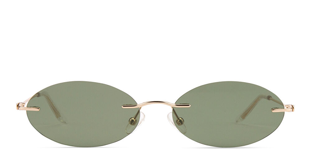 TRICE Rimless Oval Sunglasses