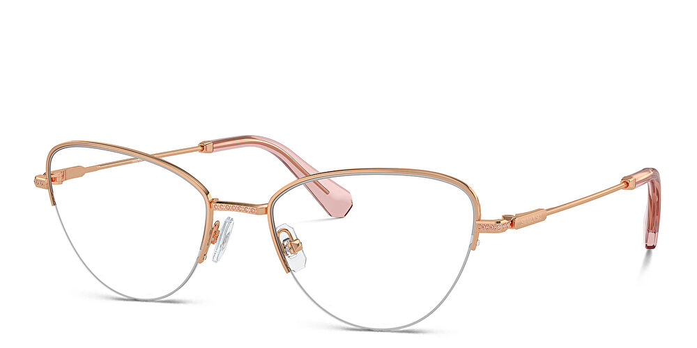 SWAROVSKI Crystal-Embellished Half-Rim Cat-Eye Eyeglasses