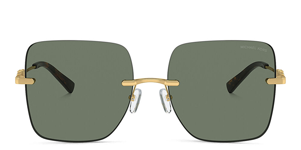 MICHAEL KORS MK Motif Oversized Rimless Square Sunglasses