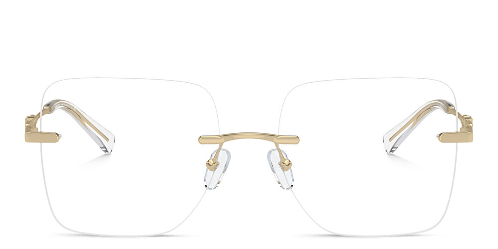 مايكل كورس  نظارات طبية مربّعة بدون إطار بشعار MK