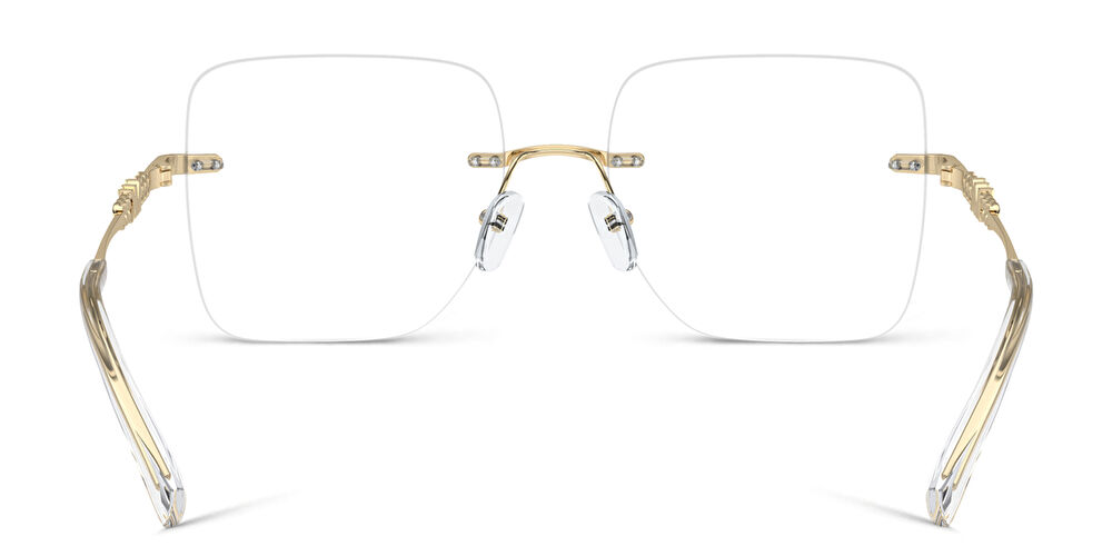 مايكل كورس  نظارات طبية مربّعة بدون إطار بشعار MK