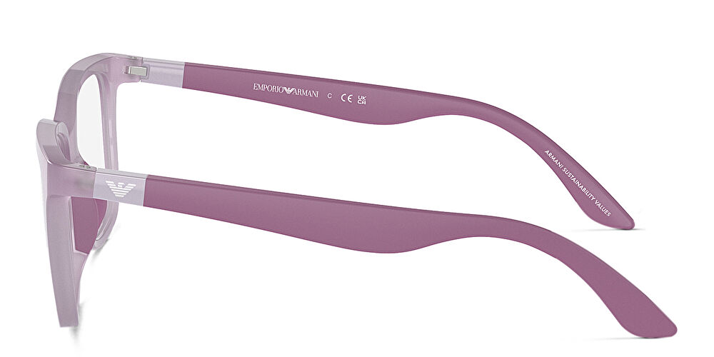 امبوريو أرماني نظارات طبية مربّعة للأطفال بشعار العلامة